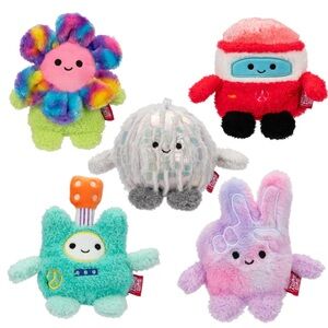 GroovyBumz 4.5-Inch Plush Toys‎ 5-Pack – NEW Collectible Set